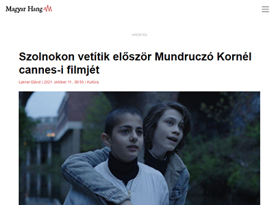 Szolnokon vetítik először Mundruczó Kornél cannes-i filmjét