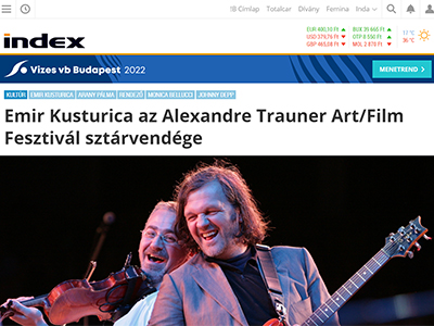 Emir Kusturica az Alexandre Trauner Art/Film Fesztivál sztárvendége