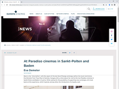 At Paradiso cinemas in Sankt-Polten and Baden