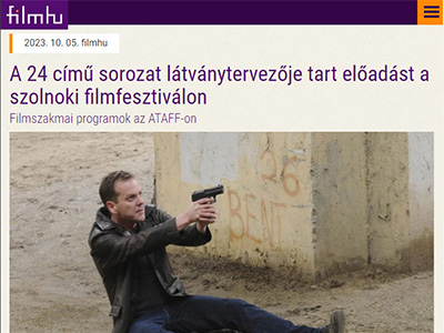 A 24 című sorozat látványtervezője tart előadást a szolnoki filmfesztiválon