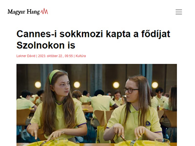 Cannes-i sokkmozi kapta a fődíjat Szolnokon is