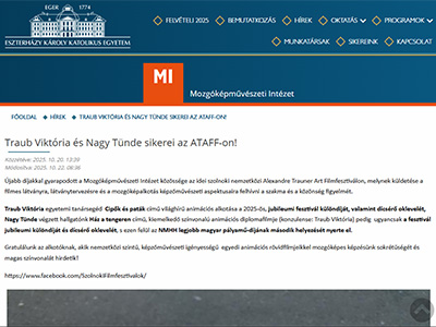 Traub Viktória és Nagy Tünde sikerei az ATAFF-on!