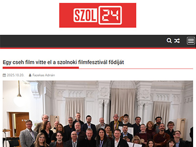 Egy cseh film vitte el a szolnoki filmfesztivál fődíját